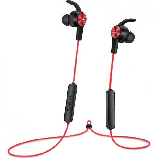 Huawei Bluetooth Hands Free  AM61 Sport Lite Magnetic Κόκκινο με Noise Cancellation Half-in-ear